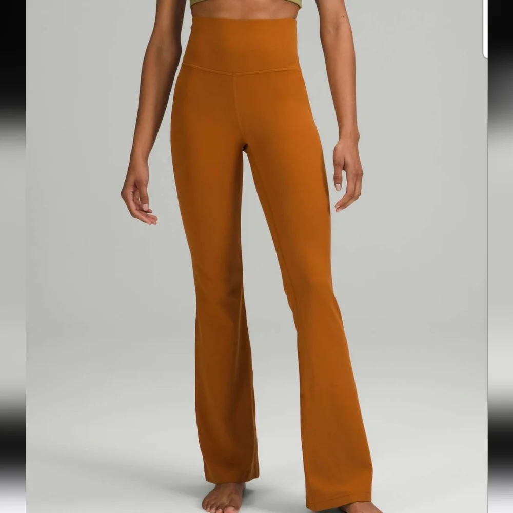 Lululemon Groove Super-High-Rise Flared Pant Nulu Butternut Brown 4